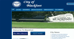 Desktop Screenshot of cityofblackfoot.org